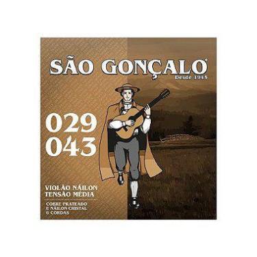 Imagem de Corda De Violão Nylon São Gonçalo Tensão Média (029.043)