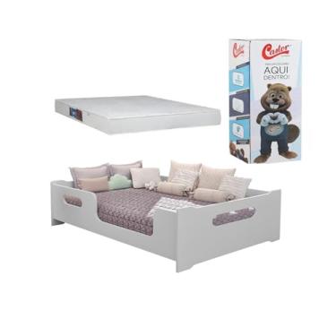 Imagem de Cama Casal Montessoriana Encanto Com Colchão Comfort Double D33 138x188x17cm Castor