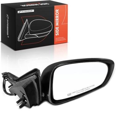 Imagem de A-Premium Espelho retrovisor traseiro externo preto liso e não dobrável, compatível com Chevrolet Impala 2000-2005