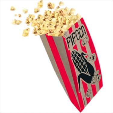 Imagem de Saquinho de Pipoca Pequeno M Embalagem Festa Junina Descartável Doce e Salgada (Sertão)