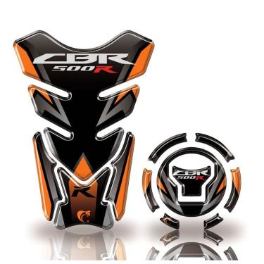 Imagem de Adesivo Protetor Tanque E Bocal Honda + 2018 Cbr 500R Laranja