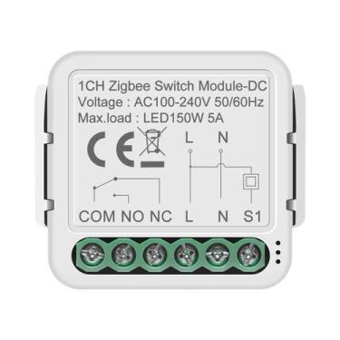 Imagem de Módulo De Interruptor Inteligente Zigbee Wifi 5a, Contato Seco, Relé D