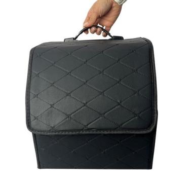 Imagem de Caixa Bolsa Organizar Porta Mala Multiuso Universal Carro - Veon, Pret