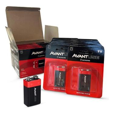 Imagem de kit 12 Baterias Alcalina 9v Cod: 408100014-12 Avant Use