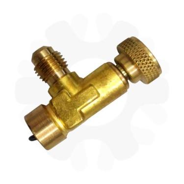 Imagem de Válvula Acionadora do Gás Lata MP39, R134a, R22, R404a Rosca 1/4" SAE 