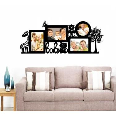 Imagem de Adesivo Decorativo de Parede Porta Retrato Safari Baby - Gaudesivos