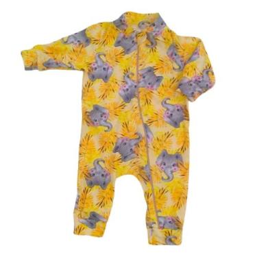 Imagem de Macacão de Zíper Elephant - A&A Baby, Amarelo, G