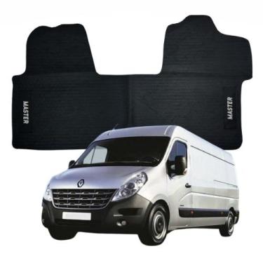 Imagem de Tapete Inteiriço de Borracha Personalizado Bordado Van Master 2013 a 2