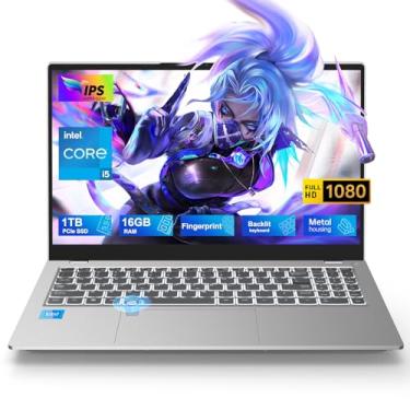 Imagem de CyberGeek Laptop A15, IPS FHD 15,6 Polegadas, Core i5-12450H (8 Núcleos Até 4,40 GHz), SSD PCIe 16 GB DDR4 1 TB, Teclado Retroiluminado, Impressão Digital, WiFi 6, HDMI, RJ-45, BT