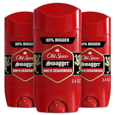 Imagem de Old Spice Antitranspirante e desodorante para homens, sólido invisível, perfume Swagger, 100 ml (pacote com 3)