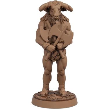Imagem de Estátua Minotauro Mitologia Grega Estatueta (Cor Madeira)