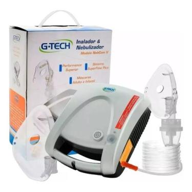 Imagem de Nebulizador E Inalador Nebcom 5 G-tech 110v/220v Super Flow Névoa Fina