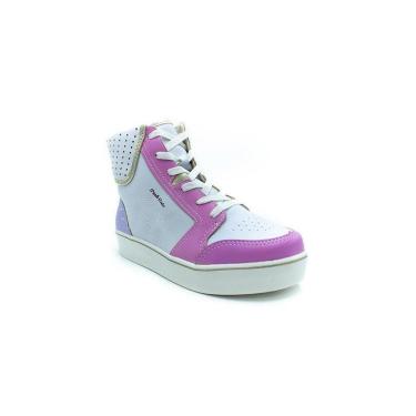 Imagem de Tênis Infantil Menina Pink Cats V2432 - Branco/rosa/roxo/dourado-Feminino