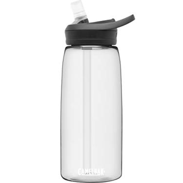 Imagem de Garrafa de água CamelBak Eddy+ com renovação Tritan – Com canudo, 946 ml, transparente