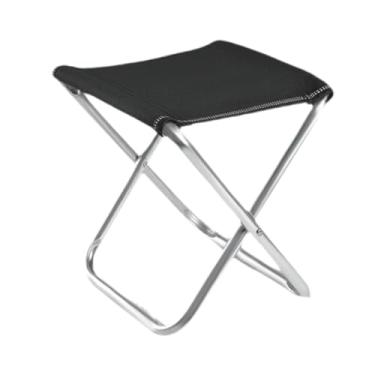 Imagem de oshhni Banco de acampamento dobrável portátil, reclinável, apoio para os pés, prático e resistente, mini cadeira dobrável para parque, caminhada, Médio