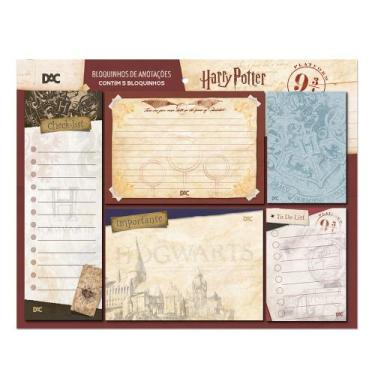 Imagem de Bloquinhos de Anotações Harry Potter Warner 100 com 5 Modelos  DAC  40