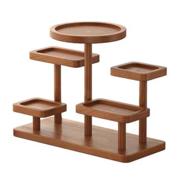 Imagem de SiaBiced Porta-chaves para mesa de entrada, organizador de joias, suporte elegante e resistente de madeira para chaves, bandeja de armazenamento para banheiro, Style a