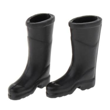 Imagem de predolo Sapatos de bonecos de ação em escala 1:12, botas de fantasia de boneco masculino, mini modelos casuais para vestir em miniatura para brinquedos de