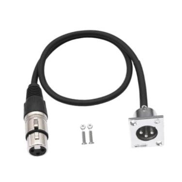 Imagem de menolana Cabos de extensão XLR macho para XLR fêmea, cabos de áudio flexíveis, caixa de chão para equipamentos de áudio e gravadores de TV