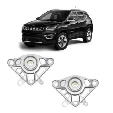 Imagem de Par Coxim Batente Amortecedor Traseiro Jeep Compass 2016/... - Solupe 