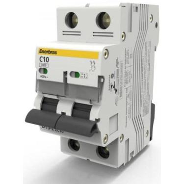 Imagem de Disjuntor Bipolar Curva C 10A Din - Enerbras