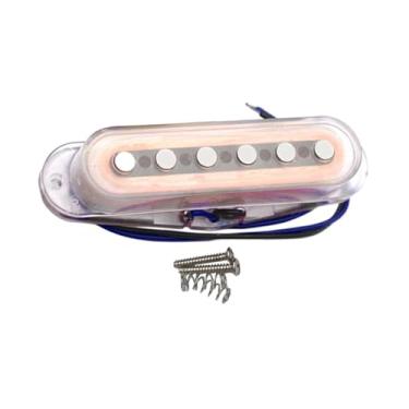 Imagem de YIJU Substituição de captador de bobina única, acessório, baixo ruído, peça de metal para guitarra elétrica, braço, ponte, captador para performance ao, Ponte