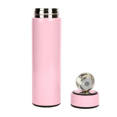 Imagem de Garrafa Térmica Inox 500ml Quente Frio Tampa Rosa Nº7
