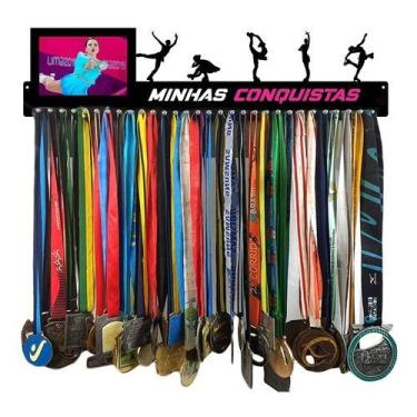 Imagem de Porta Medalha Patinação Artistica Portaretrato 62cm Comprimento - QUAD