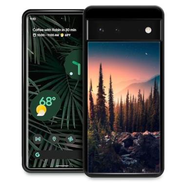 Imagem de Goodsprout Compatível com Google Pixel 7, Mountain Dreams Tree Amazing Pattern Design à prova de choque antiarranhões capa traseira rígida PC para Google Pixel 7