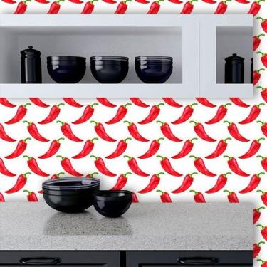 Imagem de Papel de Parede Auto Adesivo Lavável Diversos d0064 Pimentas - Final D