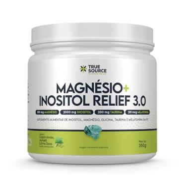 Imagem de True Magnésio + Inositol Relief 3.0 350g – True Source | Sabor Capim Limão, Hortelã e Erva Doce | Suplemento em Pó Premium