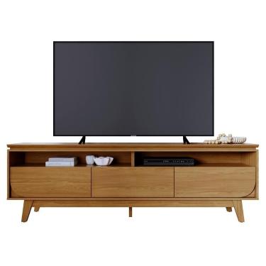 Imagem de Rack Bancada De Tv 75 Pol 200cm Celina Z10 Cumaru - Mpozenato