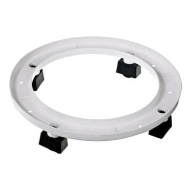 Imagem de Suporte Botijão de Gás C/ Rodas Branco 28,5x5Cm 013 Nitron