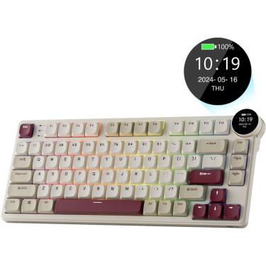 Imagem de Teclado Mecanico Royal Kludge RKN80 75% Sem Fio Switch Brown