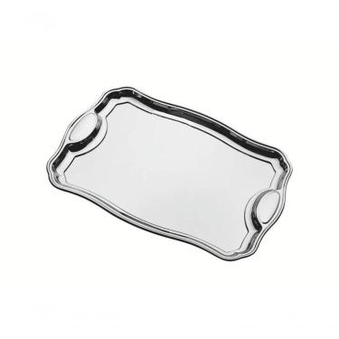 Imagem de Bandeja Retangular Tramontina Classic 34 X 24cm Em Aço Inox Com Alça