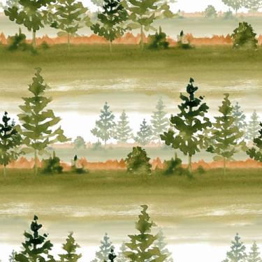 Imagem de VaryStyle Papel de parede verde floresta árvore casca e colar papel de parede aquarela paisagem papel de contato autoadesivo removível vinil papel de parede para quarto armários de banheiro 45 x 299