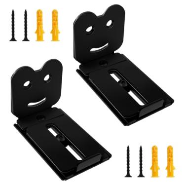 Imagem de Suporte universal de parede Soundbar, suporte duplo de alto-falante de canal central suporta até 15 kg, ajuste de extensão de braços de 7,1 a 13 cm, ajustável para Samsung, Sony, Bose, LG e mais (# B)