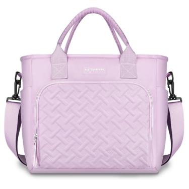 Imagem de INSMEER Bolsa Termica Marmita 11L, Lancheira Termica Adulto Impermeável, Leve e Portátil à Prova de Vazamentos, Cooler Térmico com Alça Ajustável para Trabalho, Piquenique, Acampamento(Roxa)