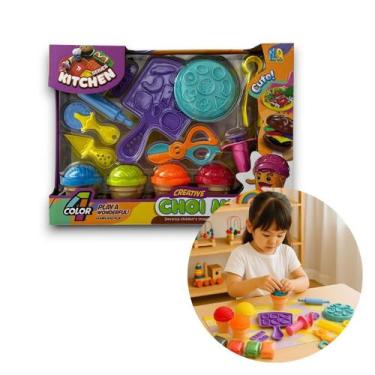 Imagem de Massinha de Modelar Brinquedo Lanchonete Sorveteria Colorido - Dony To