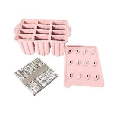 Imagem de Fabricante de picolé de gelo congelado de silicone 12 cavidades formas