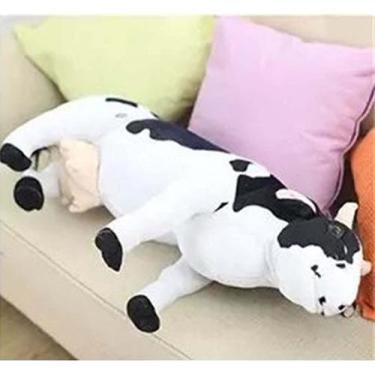 Imagem de 30inch vaca gigante pelúcia brinquedo boneca macia de pelúcia fazenda 