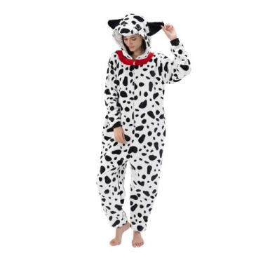 Imagem de Pijama de macacão COSUSKET Snug Fit, unissex, flanela para adultos