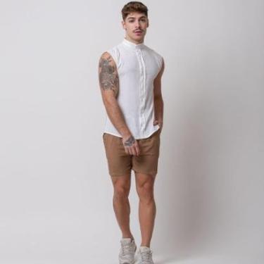 Imagem de Regata Viscose Gola Padre Santo Luxo Man Branco-Masculino