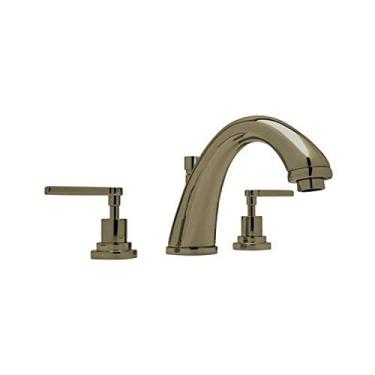 Imagem de Rohl A1284XMTCB Avanti Bath com três furos para banheiras montadas com alças cruzadas, latão toscano
