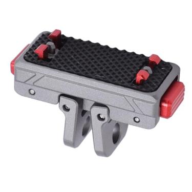 Imagem de Zopsc Base de Liberação Rápida de Metal, Montagem de Câmera Em Liga de Alumínio Com Parafuso de 0,25 Polegadas, Design de Encaixe para tripé Selfie Stick Braço Mágico, Leve e Durável