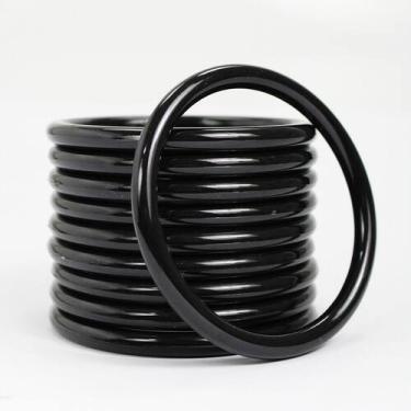 Imagem de Aro Plástico 7,9cm Com 6mm de Espessura Para Artesanato - 30 Unidades 