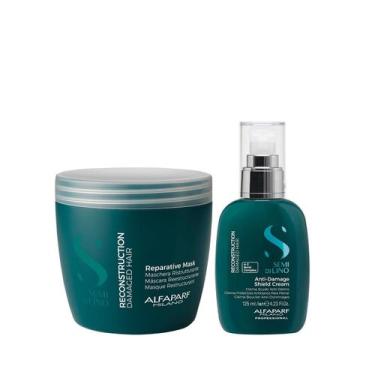 Imagem de Kit Alfaparf Semi Di Lino Reconstruction - Máscara 500ml + Creme 125ml