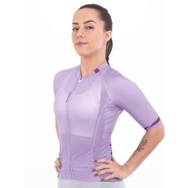 Imagem de Camisa de Ciclismo Feminina Barbedo Race Breezy Roxa - P