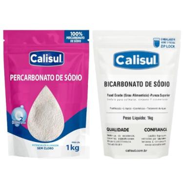 Imagem de Kit Limpeza Natural 2kg – Percarbonato de Sódio 1kg + Bicarbonato de Sódio 1kg | Ecológico, Multiuso, Clareador de Roupas, Remove Manchas e Odor | Alta Eficiência e Sustentabilidade