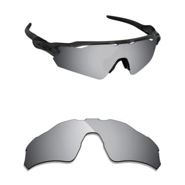 Imagem de Alphax Lentes de reposição polarizadas espelhadas de titânio prata para óculos de sol Oakley Radar EV S Path OO9510